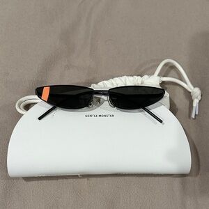 Gentle Monster Black and Orange Sunglasses